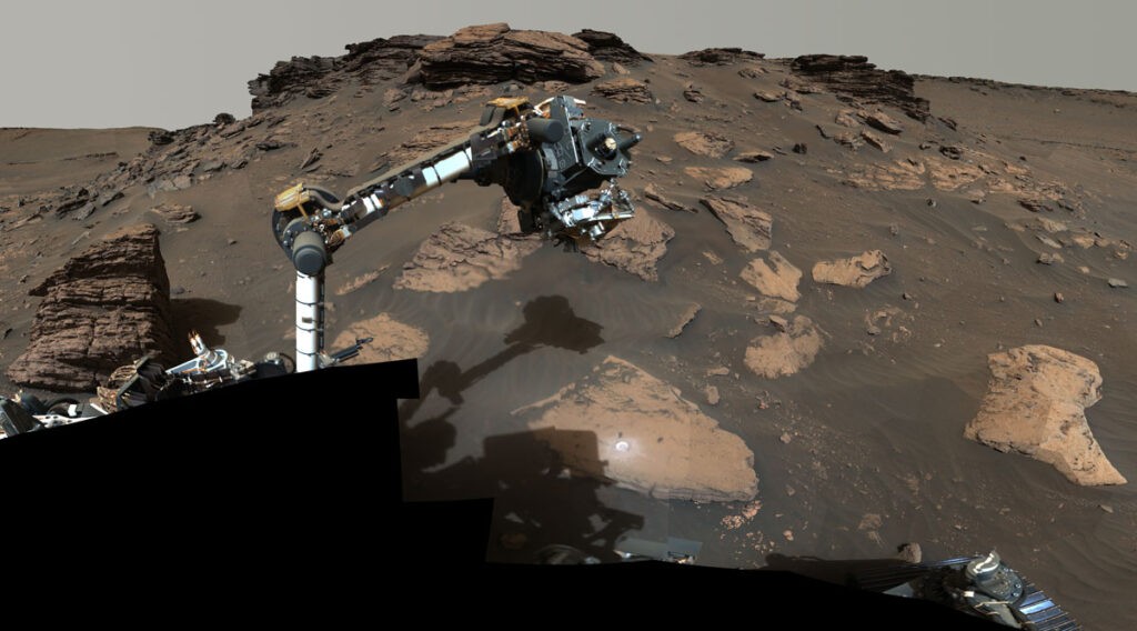 NASA’s Perseverance rover around Mars' Jezero Crater.