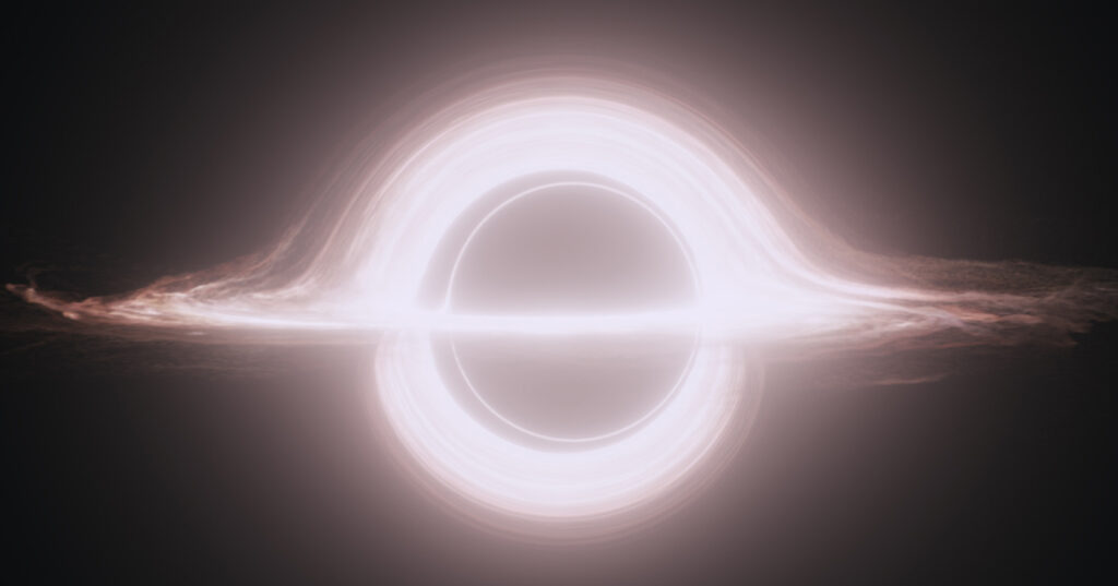 A variant of the black-hole accretion disk seen in the film Interstellar.
