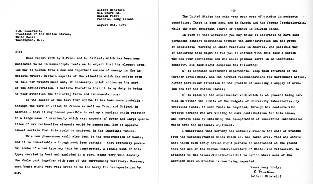 Einstein-Szilard letter