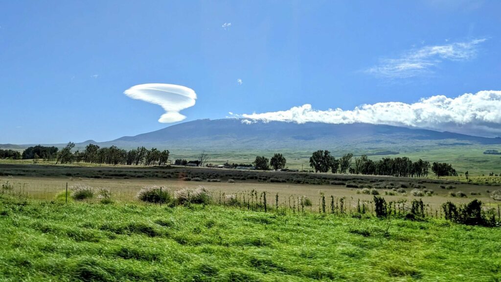 Lenticular clouds giving impressions of UAP